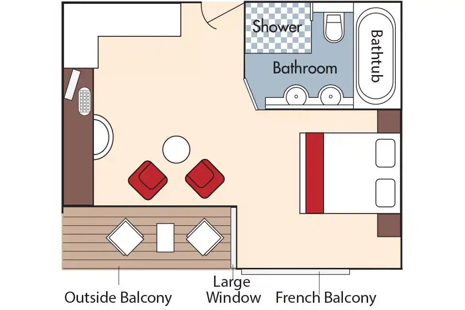 Sonata Cabin Suite Floorplan