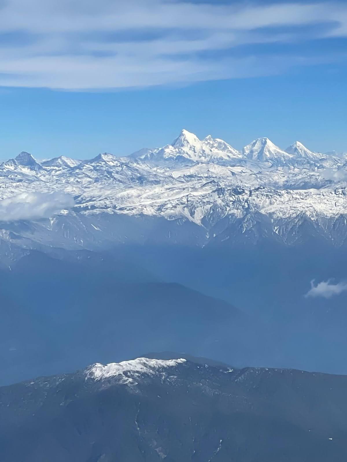 Bird’s Eye View from the plane - Discover Breathtaking Bhutan