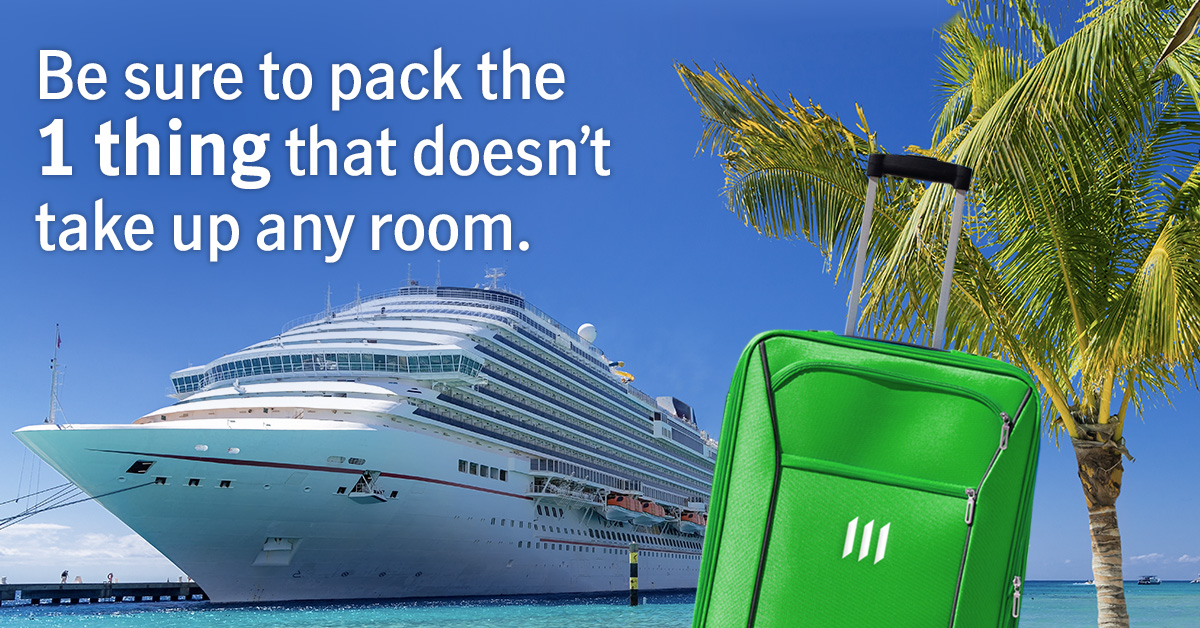 Manulife Travel Insurance - pack 1 thing that doesn't take up room.