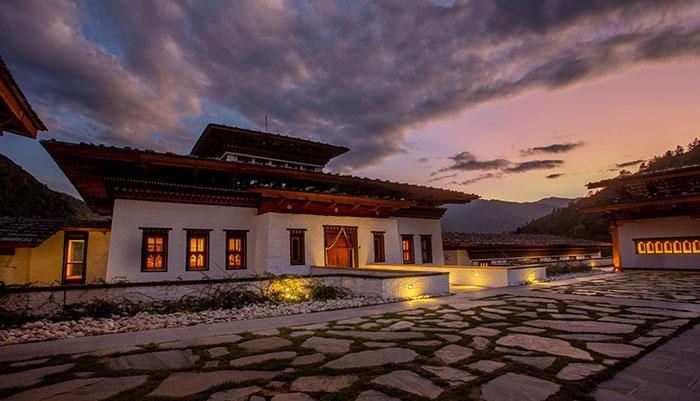 Bhutan Spirit Sanctuary, Paro - at night