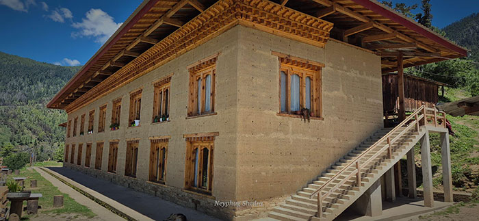 Bhutan Neyphug Monastary - Guest house