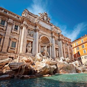 Trevi Fountain in Rome Italy includes building and water - Just You