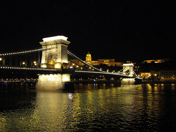 Budapest, river at Night, bridge and city lights - Europe - Avalon Waterways